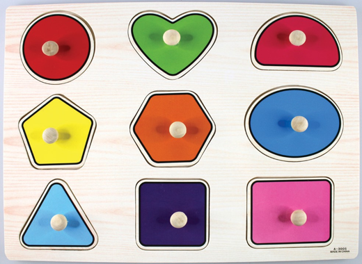 SHAPES PEG PUZZLE-OUT OF STOCK