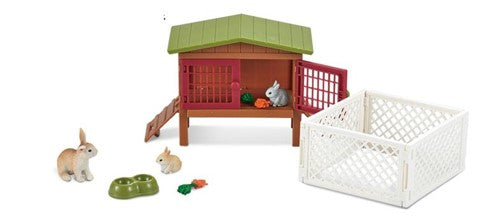 Schleich rabbit hotsell hutch set