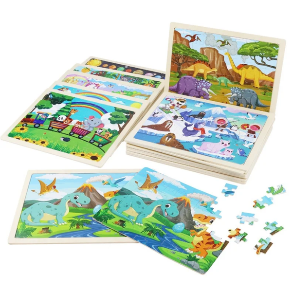 60PC PUZZLES - WOODEN