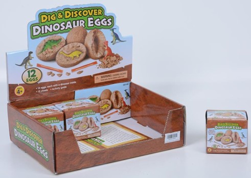 DIG AND DISCOVER EGGS 12PC