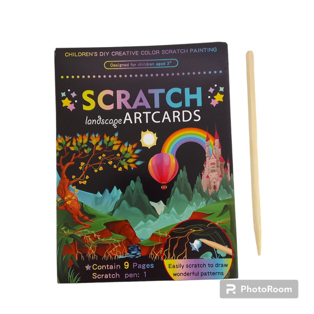 LANDSCAPE SCRATCH CARDS Free Range Kids ZA Landscape Scratch Cards Free Range Kids Za