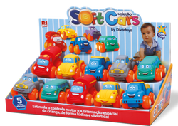 SOFT CARS 10 PC DISPLAY - DIVER TOYS