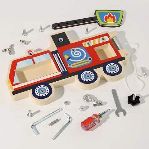 DIY FIRE TRUCK-WOODEN