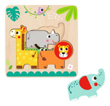 JUNGLE ANIMAL LAYERED PUZZLE - TOOKY TOY