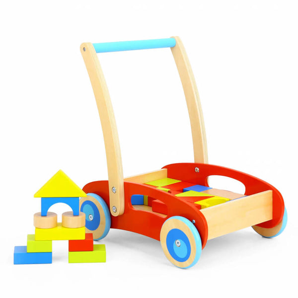 BLOCK CART BABY WALKER - TOOKY TOY