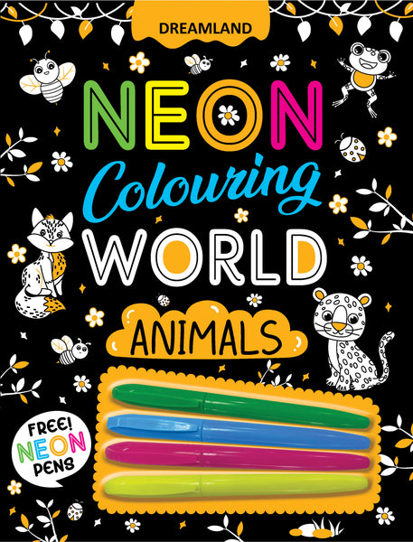 NEON COLOURING BOOK - ANIMALS