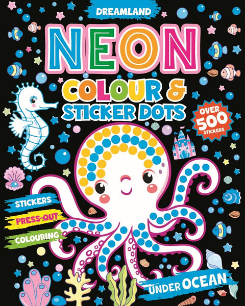 NEON COLOUR & DOT STICKER BOOK
