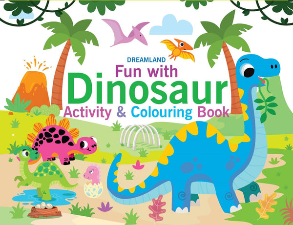 DINOSAUR ACTIVITY & COLOURING BOOK
