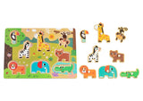 WILD ANIMAL PEG PUZZLE - HI PANDO