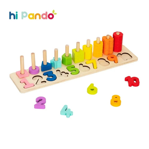 WOODEN COUNTING STACKER - TOOKY TOY