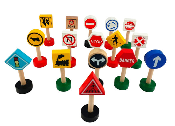 WOODEN TRAFFIC SIGNS