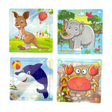 9PC WOODEN ASSORTED PUZZLES
