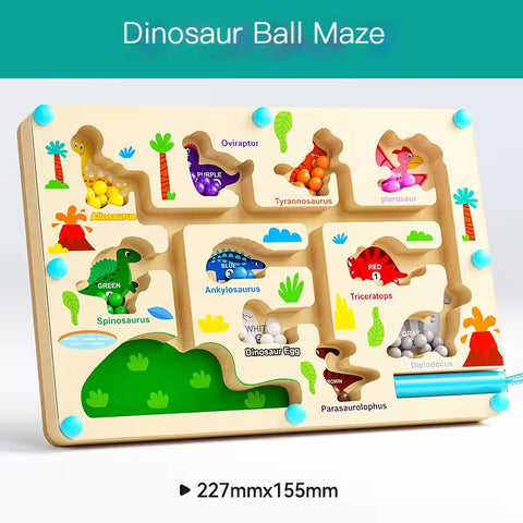 MAGNETIC COLOUR AND NUMBER - DINOSAURS