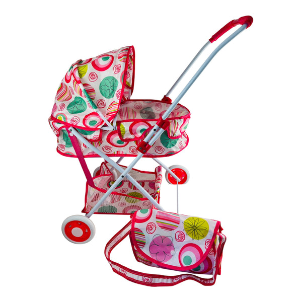 DOLL PRAM WITH BAG
