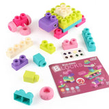 PINK RUBBER BUILDING BLOCKS - 40 PCS