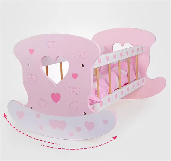 WOODEN DOLLS CRADLE- OUT OF STOCK