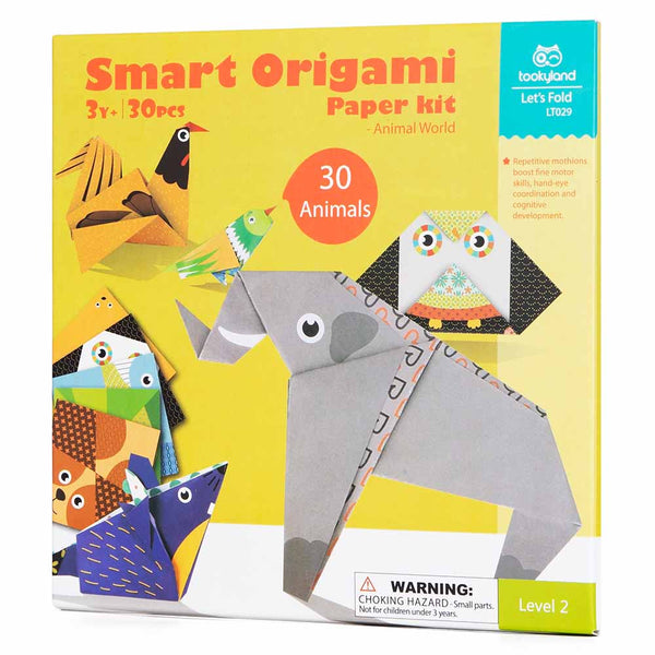 SMART ORIGAMI PAPER KIT - ANIMAL WORLD - TOOKYLAND