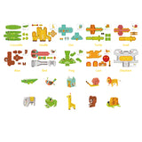 LET'S FOLD - 3D ORIGAMI PAPER KIT - THE ANIMALS - TOOKYLAND