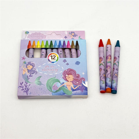 12PC MERMAID CRAYONS