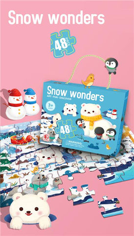 48PC SNOW WONDERS PUZZLE