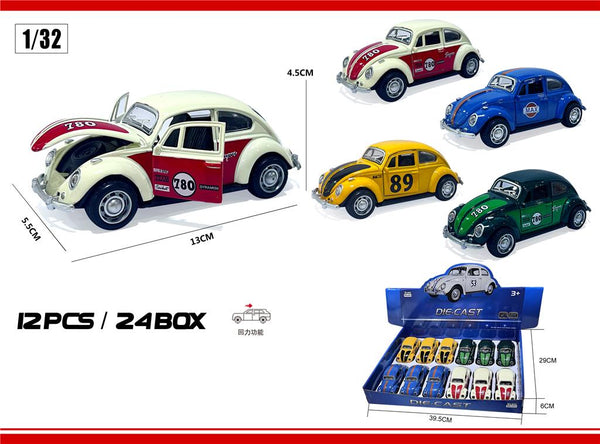 PULLBACK BEETLE CARS-12pc