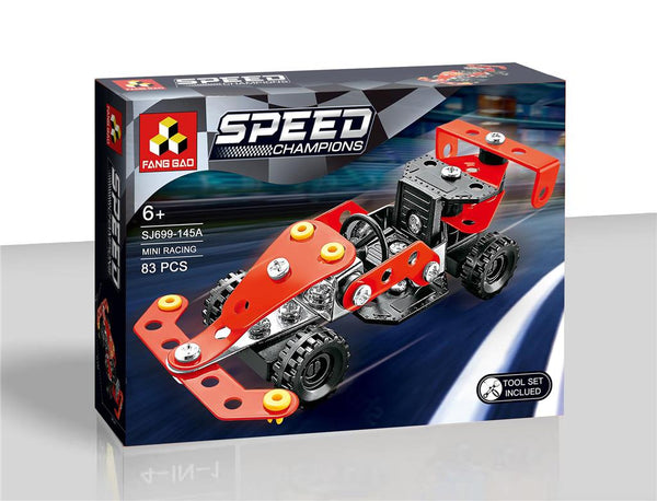 METAL RACING CAR BUILD - 83PC