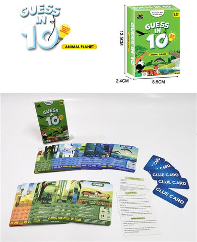 GUESS IN 10 CARD GAME