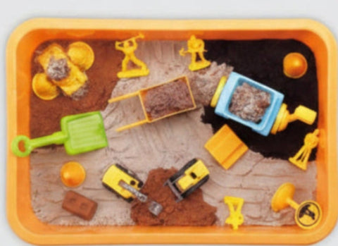 PLAY SAND WITH DIGGER LOADERS