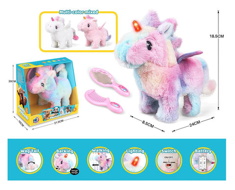 PLUSH UNICORN - BATTERY OPERATED