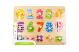 WOODEN NUMBER PEG PUZZLE - TOOKY TOY