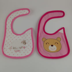 GIRLS BIBS 2PC - SHEEP AND BEAR - 3 LEFT