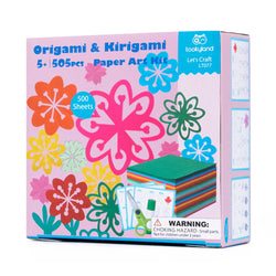 ORIGAMI AND KIRIGAMI PAPER ART KIT - FLOWERS - TOOKYLAND