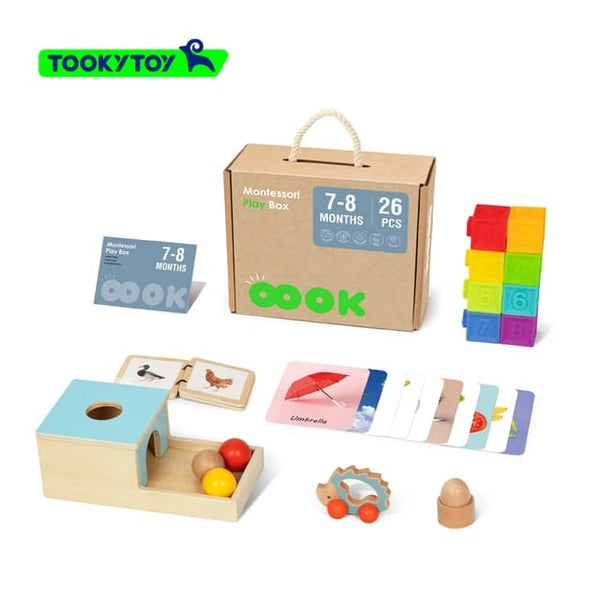 MONTESSORI INSPIRED PLAY BOX - 7 TO 8 MONTHS - TOOKY TOY