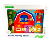 FARM LATCHES ACTIVITY BOARD - TOOKY TOY