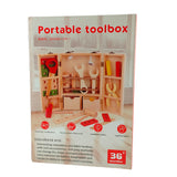 PORTABLE WOODEN TOOLBOX