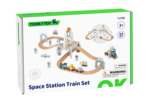 TOOKY TOY - SPACE TRAIN SET