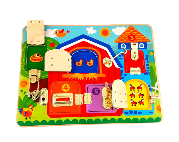 TOOKY TOY LATCHES ACTIVITY BOARD