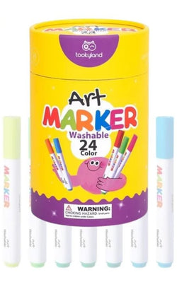 WASHABLE MARKER - 24 COLOURS - TOOKYLAND