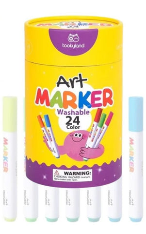 WASHABLE MARKER - 24 COLOURS - TOOKYLAND