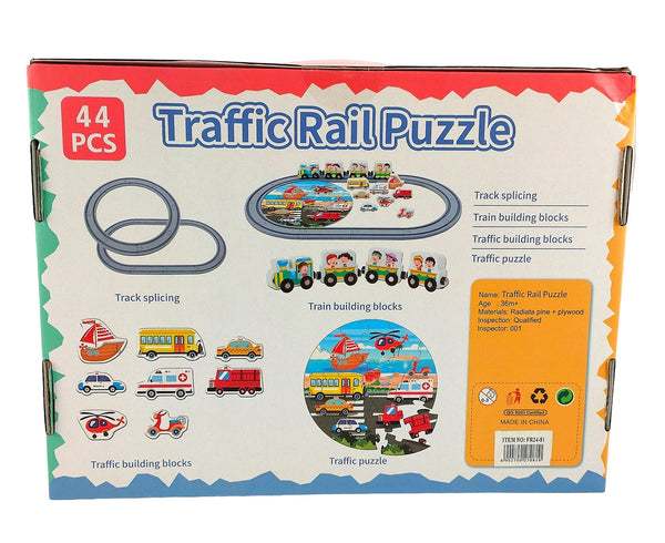 44PC TRAFFIC RAIL PUZZLE