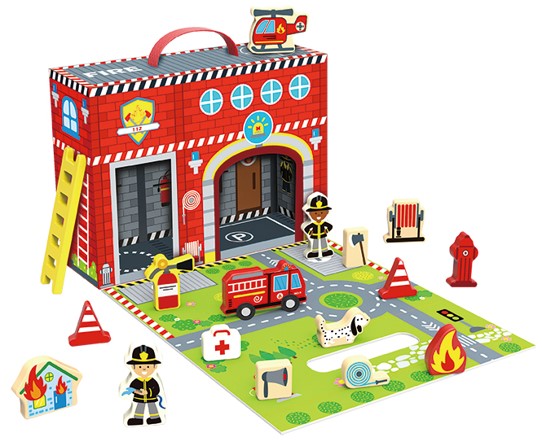 TOOKY CARRY ALONG FIRE STATION