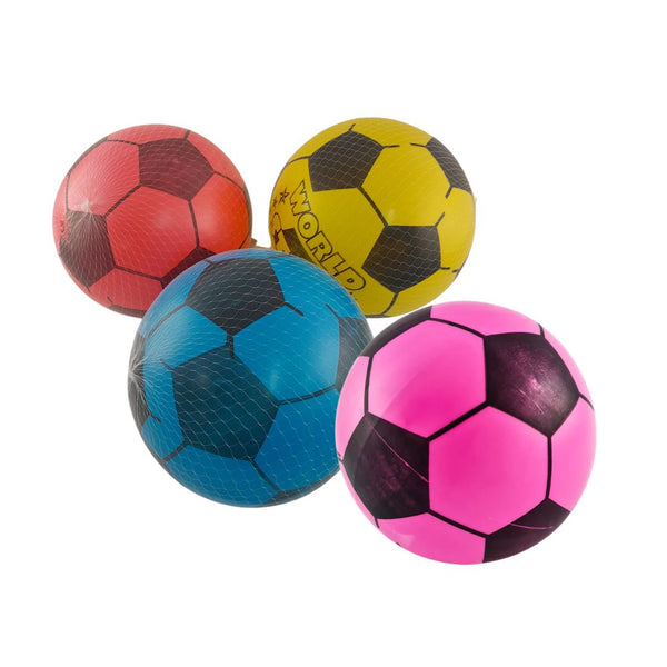 PLASTIC SOCCER BALLS - ASSORTED COLOURS