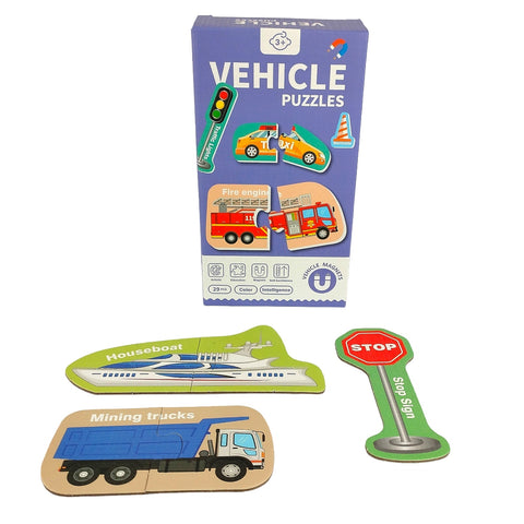 MAGNETIC VEHICLE PUZZLE