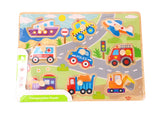 VEHICLE PEG PUZZLE - TOOKY