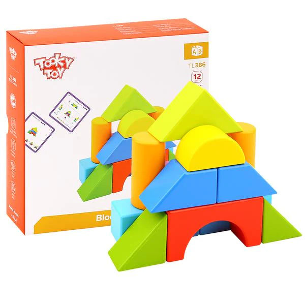 WOODEN BLOCK GAME WITH PATTERN CARDS - TOOKY TOY