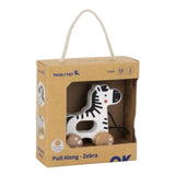 PULL ALONG ZEBRA - TOOKY TOY-SOLD OUT