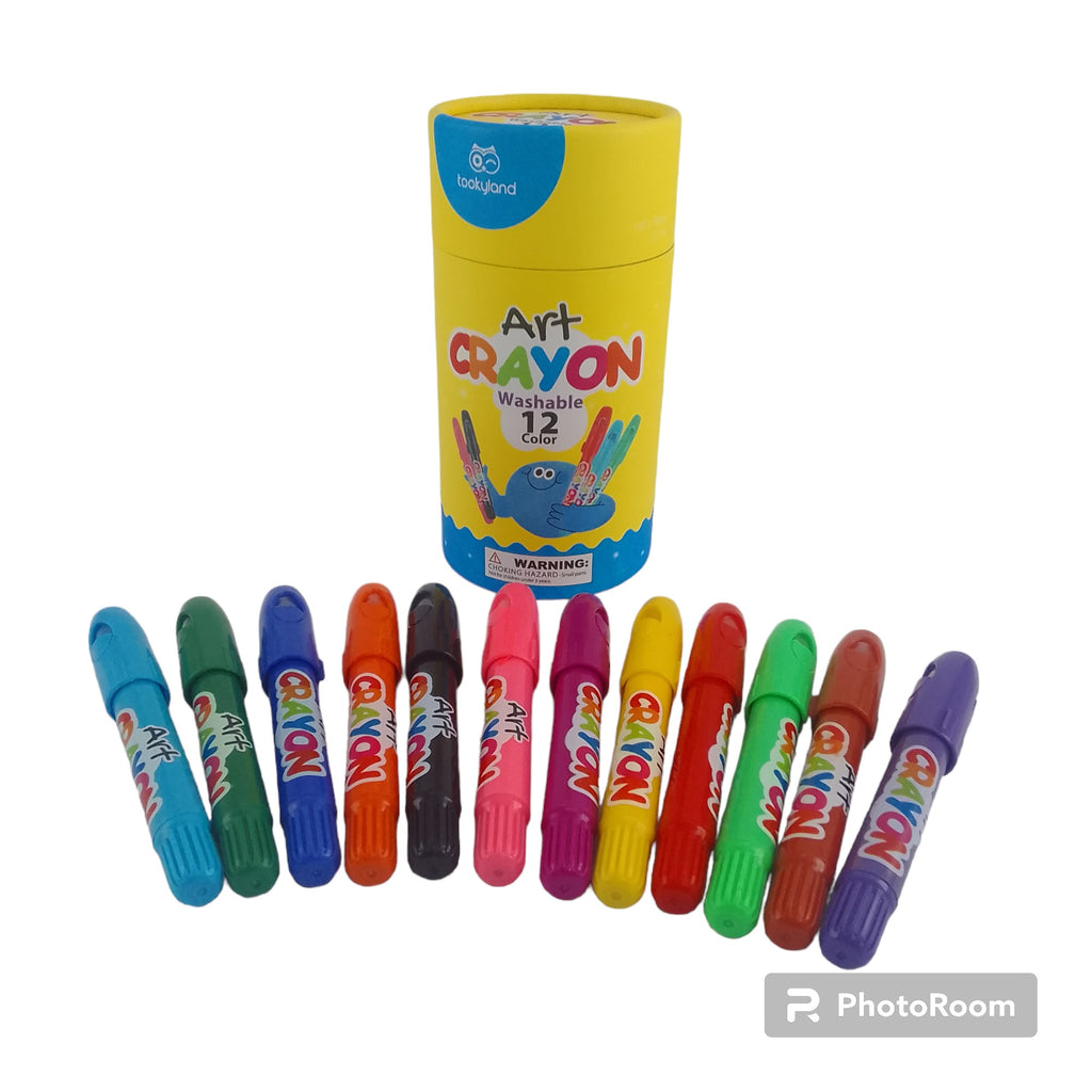 WASHABLE WAX CRAYONS 12PC - TOOKYLAND – Free Range Kids ZA