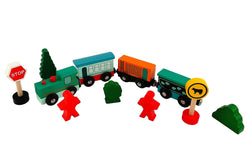 WOODEN MAGNETIC TRAIN SET-OUT OF STOCK