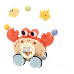 TOOKY TOY PULL ALONG CRAB