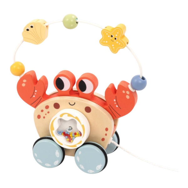 TOOKY TOY PULL ALONG CRAB
